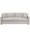 Essentials For Living Clara 86 Slim Arm Sofa In Gray