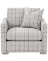 Essentials For Living Clara Slim Arm Sofa Chair In Gray