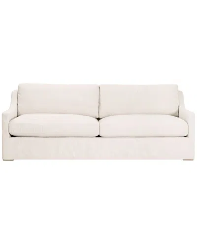 Essentials For Living Colin Outdoor 94in Slope Arm Slipcover Sofa In White