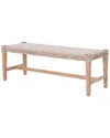 Essentials For Living Costa Bench In Brown