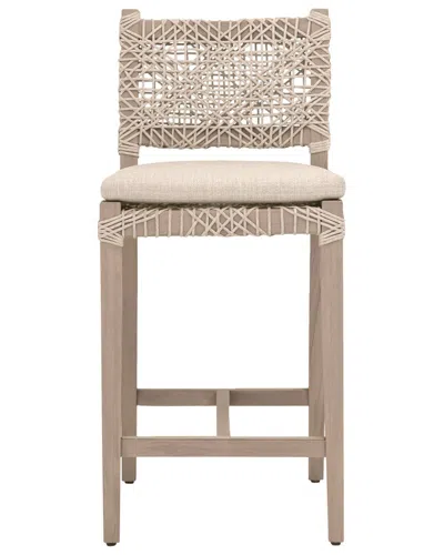 Essentials For Living Costa Outdoor Counter Stool In Neutral