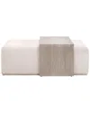 Essentials For Living Dovetail Upholstered Coffee Table