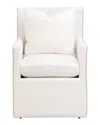 Essentials For Living Harmony Arm Chair With Casters In White