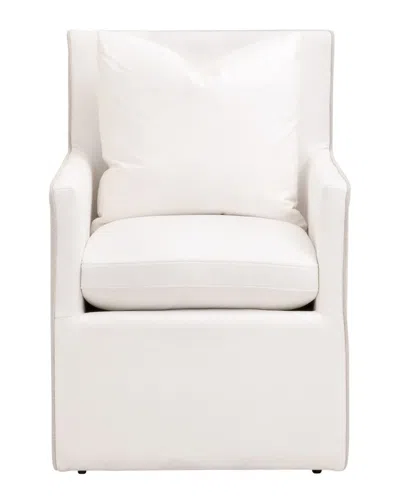 Essentials For Living Harmony Arm Chair With Casters In White