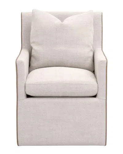 Essentials For Living Harmony Arm Chair With Casters In White