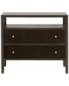 Essentials For Living Highland Open Shelf 2-drawer Nightstand