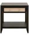 Essentials For Living Holland 1-drawer Side Table In Black