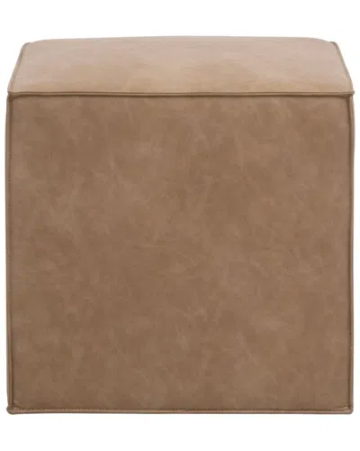 Essentials For Living Knox Accent Cube In Brown