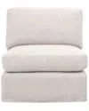 Essentials For Living Lena Modular Slipcover 1-seat Armless Chair In Beige