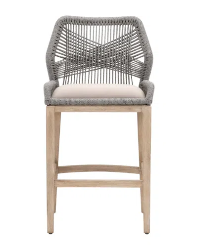 Essentials For Living Loom Barstool In Silver