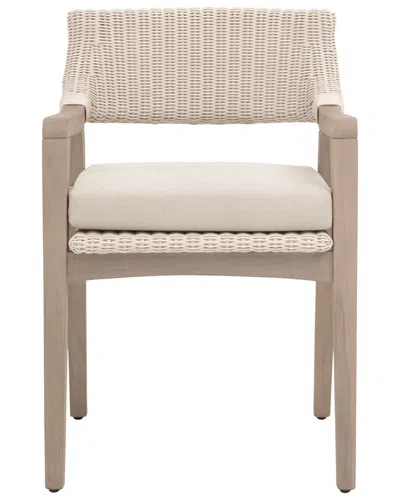 Essentials For Living Lucia Outdoor Arm Chair In Neutral