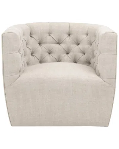 Essentials For Living Marcel Swivel Club Chair In Neutral