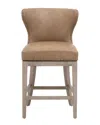 Essentials For Living Milton Swivel Counter Stool In Brown