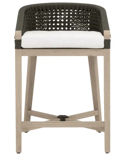 Essentials For Living Montecito Outdoor Counter Stool In Black