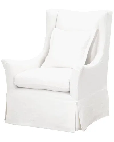 Essentials For Living Otto Swivel Club Chair In White