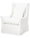 Essentials For Living Otto Swivel Club Chair In White
