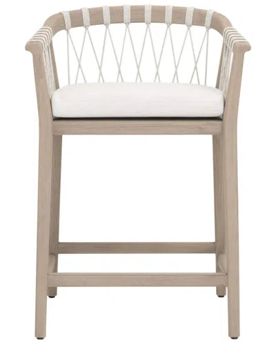 Essentials For Living Pacific Outdoor Counter Stool In Neutral