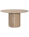 Essentials For Living Roma 54in Round Dining Table In Brown
