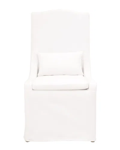 Essentials For Living Set Of 2 Colette Slipcover Dining Chair In White