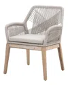 Essentials For Living Set Of 2 Loom Outdoor Dining Chair In Brown