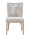 Essentials For Living Set Of 2 Mesh Outdoor Dining Chair In Brown