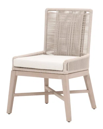 Essentials For Living Set Of 2 Overlay Outdoor Dining Chair In Brown