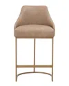 Essentials For Living Set Of 2 Parissa Counter Stools In Brown