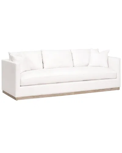 Essentials For Living Siena 96 Plinth Base Sofa In White