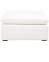 Essentials For Living Sky Modular Ottoman In White