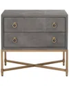 Essentials For Living Strand Shagreen 2-drawer Nightstand