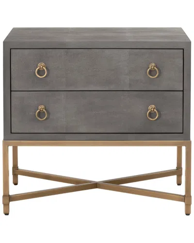 Essentials For Living Strand Shagreen 2-drawer Nightstand