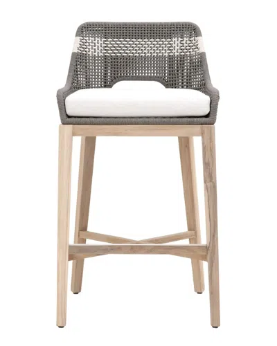 Essentials For Living Tapestry Outdoor Barstool In Grey