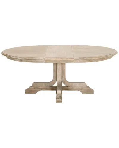 Essentials For Living Torrey 60in Round Extension Dining Table In Grey