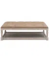 Essentials For Living Townsend Tufted Upholstered Rectangle Coffee Table