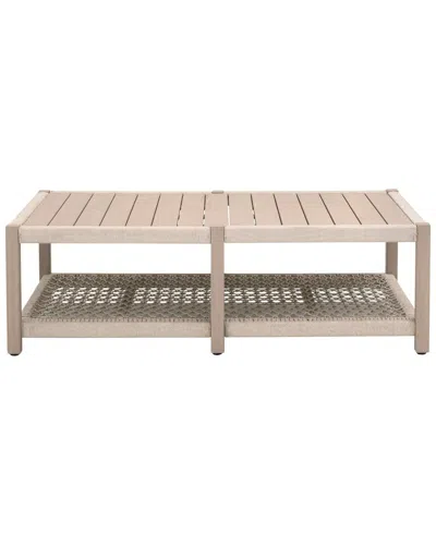 Essentials For Living Wrap Outdoor Coffee Table In Neutral