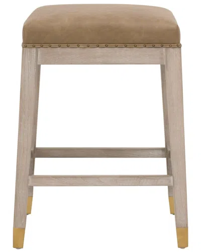 Essentials For Living Wyatt Counter Stool In Brown