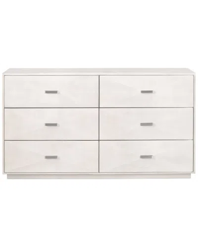 Essentials For Living Wynn Shagreen 6-drawer Double Dresser In Neutral
