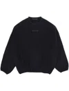 Essentials Front Logo Patch Elasticated Waistband Sweatshirt In 黑色