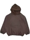 Essentials Front Logo Patch Elasticated Waistband Sweatshirt In Brown