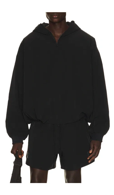 Essentials Full Zip Hooded Anorak In 빈티지 블랙
