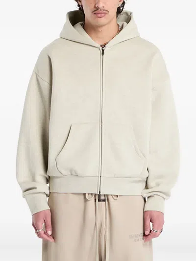 Essentials Full Zip Hoodie In Neutral
