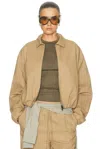 Essentials Full Zip Work Jacket In Sand