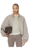 Essentials Full Zip Work Jacket In Gray