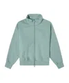 Essentials Fullzip Cotton-blend Jacket In Green