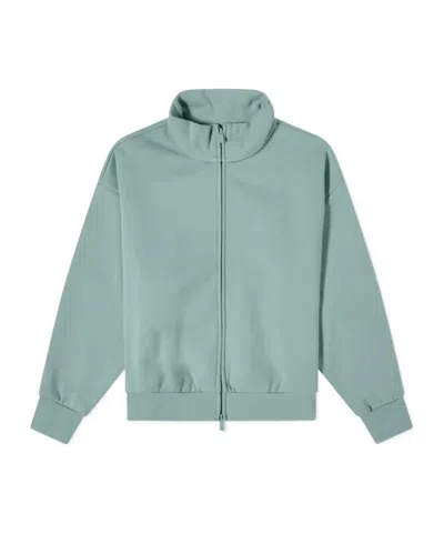 Essentials Fullzip Cotton-blend Jacket In Green