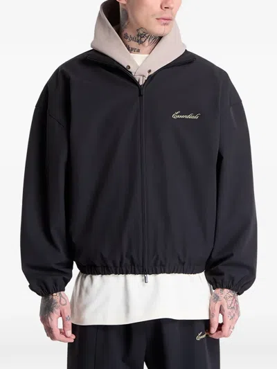 Essentials Full-zip Track Jacket In Black