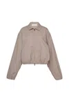 Essentials Womens Full Zip Work Jacket In Gray
