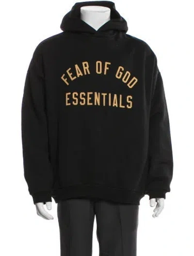 Pre-owned Essentials Graphic Print Crew Neck Hoodie In Gray