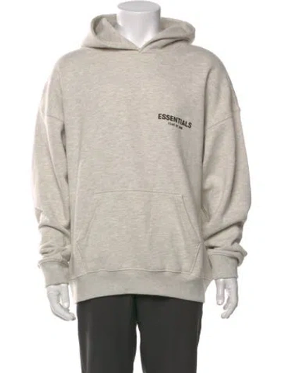 Pre-owned Essentials Graphic Print Crew Neck Hoodie In Neutral