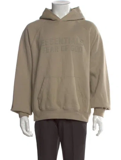 Pre-owned Essentials Graphic Print Crew Neck Hoodie In Neutral